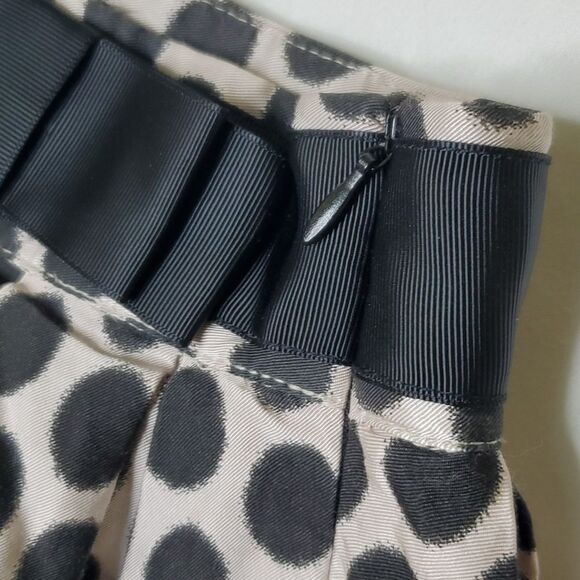 M BUBBLE SKIRT RIBBON TRIM BLACK CREAM POLKA DOT DOTS FULL MEDIUM 21 - Picture 2 of 8